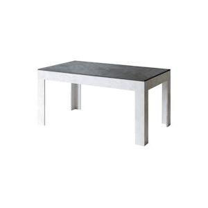 Itamoby Uitschuifbare tafel 90x160/220 cm Bibi Mix Antraciet blad Witte spatelpoten - 8050598044926