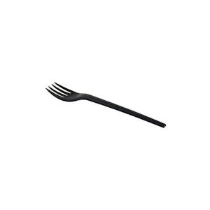 Natureko Herbruikbare CPLA vork 16,8cm zwart (1000 stuks) - 498020