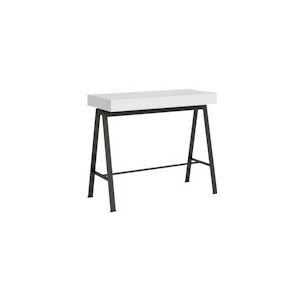 Itamoby Uitschuifbare console 90x40/196 cm Premium bank kleine structuur essen antraciet wit - VESMACOBAN180-BF-FO-AN