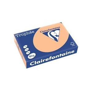 Clairefontaine Trophée gekleurd papier, A4, 80 g, 500 vel, abrikoos - 1995C