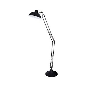SalesFever Industriële Vloerlamp | 1-licht | Staal | B 34 x D 92 x H 173 cm | Zwart - zwart Metaal 397121