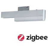 Paulmann URail Railadapter Smart Home Zigbee 3.0 On/Off/Dimm 166x20mm Chroom mat 96893 - zilver Kunststof 96893