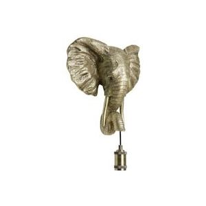 Light & Living Wandlamp Elephant - Goud - 35x13x36cm - goud Polyester 8717807627362