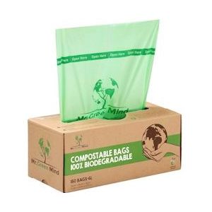 Mr. Green Mind vuilniszakken Bio, 6 liter, groen, doos van 150 stuks - 204076