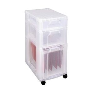 Really Useful Box ladenblok 7 + 12 + 25 l, transparant - 5060231633571