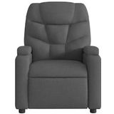 vidaXL Massagestoel verstelbaar stof donkergrijs - 372454