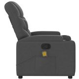 vidaXL Massagestoel verstelbaar stof donkergrijs - 372454