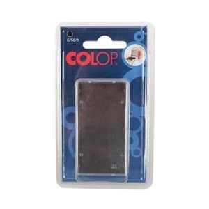Colop stempelkussen zwart, voor stempel P50, blister van 2 stuks - blauw Papier E/50/1BP