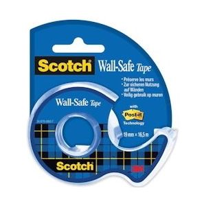 Scotch Wall-Safe tape ft 19 mm x 16,5 m, op blister - 4054596313224