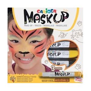 Carioca maquillagestiften Mask Up Animals, doos met 3 stiften - 8003511430481
