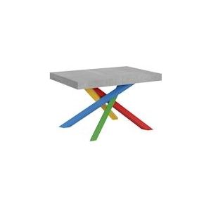 Itamoby Uitschuifbare tafel 90x130/390 cm Volantis Cemento veelkleurige structuur 4/B - 8050598009024