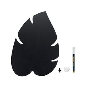 Securit® Silhouette Blad Wandkrijtbord In Zwart  43,8x29,6x0,3 cm|0,3 kg - zwart Polypropyleen, kunststof FB-LEAF