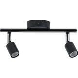 Paulmann - Carolina - Plafondspot - Antraciet - 2-lamps IP44, GU10, 2 x 10 W LED