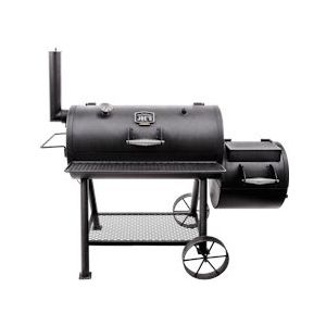 Char-Broil - OJ Smoker Grill + houtskool rookoven + porselein gecoate grillroosters - zwart Staal 140755
