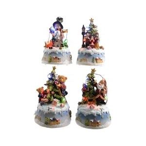 Lumineo Led-kerstfiguren 10X9X15,5Cm 3Xaa Diverse modellen - meerkleurig Multi-materiaal 8718533787450