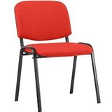 CLP Bezoekersstoel Ken Stof rood - 10535805