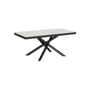 Itamoby Uitschuifbare tafel 90x180/440 cm Famas Evolution antraciet witte essenstructuur - VE185TAFAMEVO-BF-AN