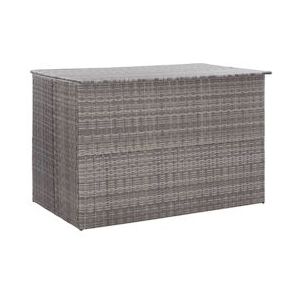 VidaXL Tuinbox 150x100x100 cm Poly Rattan Grijs