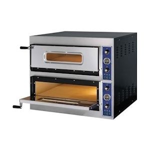 GGF Gastro Pizzaoven Pizza Flammkuchen 900x1080x750mm 2 kamers 14,4 kW 500°C - PP0002632