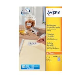 Avery Zweckform Avery L4730REV-25 afneembare etiketten ft 17,8 x 10 mm (b x h), 6.750 etiketten, wit - 754854
