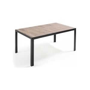 Oviala Business Eettafel van aluminium en keramiek - bruin 106533