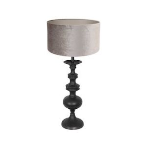 Anne Light & home Tafellamp 3483ZW dimbaar 1-l. E27-fitting - zwart Multi-materiaal 3483ZW
