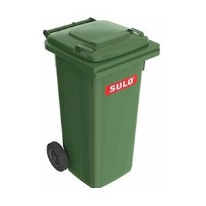 SULO Grote vuilcontainer Kunststof grote vuilcontainer groen 120 l - groen Kunststof 704380