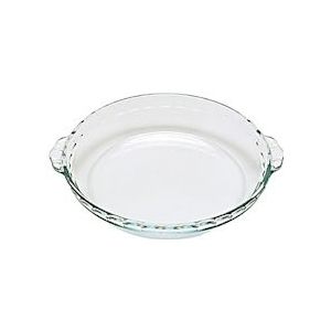 Pyrex - Taartvorm met platte bodem uit hard glas voor de oven met handgrepen, 26 x 23 x 5 cm, Classic Vidrio - transparant 1040911