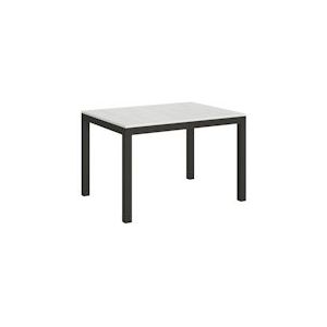 Itamoby Uitschuifbare tafel 90x120/380 cm Everyday Evolution Antraciet Witte Asstructuur - VE125TAEVEEVO-BF-AN