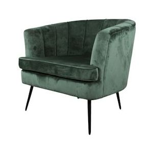 DS4U Norah fauteuil velvet donkergroen - groen Textiel 5009-DG19