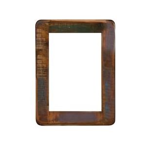 SIT Möbel Wandspiegel rechthoekig | Oud hout gelakt gekleurd | B 60 x D 3 x H 80 cm | 02690-98 | Serie FRIDGE - meerkleurig Massief hout 02690-98