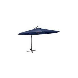 Feel Furniture - Toscano - Banana parasol - 3 Meter doorsnede - Stalen frame met polyester parasoldoek - Marine Blauw - 8720512986600 - blauw 8720512986600