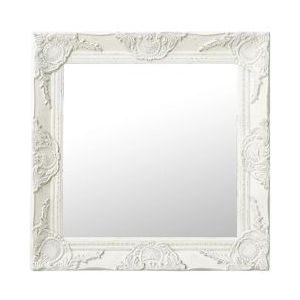 VidaXL-Wandspiegel-barok-stijl-50x50-cm-wit