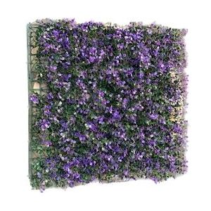 GeckoWall "BERLINO" | Premium paarse indigo plantenmuur | Rivestimento murale Gastronomia Fiori Lavanda Piante kunstmatigei Pannelli murali - paars Kunststof 4255604500555