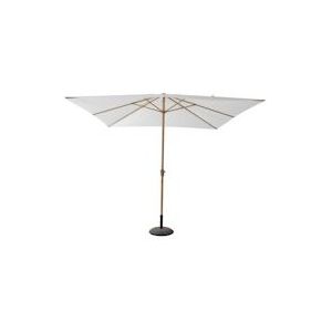 METRO Professional parasol, aluminium/ polyester, 3 x 3 m, UV-bescherming, verstelbare baleinen, waterafstotend, wit - wit Metaal 4894665616777
