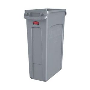 Rubbermaid afvalcontainer Slim Jim, 87 liter, grijs - grijs Kunststof 76186376
