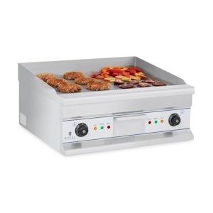 Royal Catering Dubbele elektrische grillplaat - 60 cm - glad - 2 × 3.750 W