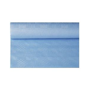 PAPSTAR, Tafelkleed papier met damastprint 8 m x 1,2 m lichtblauw - Papier 4002911285886