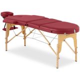 physa - Opvouwbare massagetafel - 185-211 x 70-88 x 63-85 cm - 227 kg - Rood