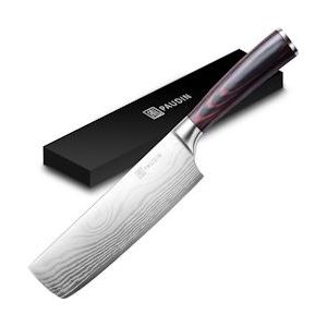 PAUDIN N6 Professioneel Nakiri Mes 17,5 cm - Groentemes - Japans mes - Koksmes - Damascus mes - Staal 6973463100072