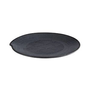 APS Plate/Dinner Plate/Decorative Plate/Melamine Plate -DARK WAVE-Ø 27 cm, H: 2,5 cm - zwart Synthetisch materiaal 84909