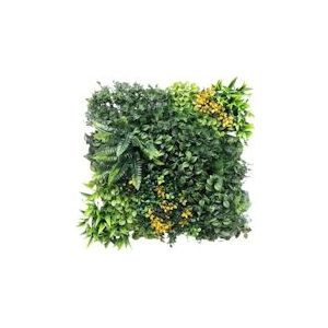 CAIRO | Gastro Premium Jungle Varen Plant Muur 50x50cm Kunstplanten Wandmontage Binnen Buiten | Regenwoud wandpaneel decoratie vierkante plant - groen Kunststof 4255604500814