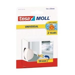 Tesa Moll Universal dorpelstrip, 1 m x 38 mm, wit - blauw Papier 4042448102829