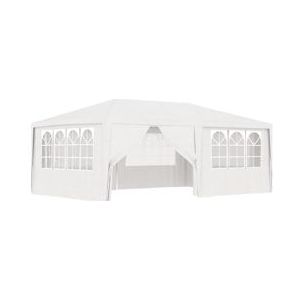 VidaXL Professionele Partytent 4x6 m - Wit - Zijwanden - 90 g/m²