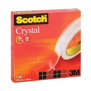 Scotch Plakband Crystal ft 19 mm x 66 m, doos met 1 rolletje - 3134375261951