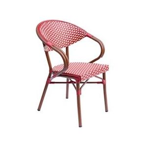 Oviala Business Rode aluminium fauteuil - rood Aluminium 111063