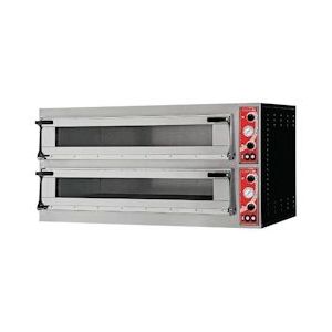 Gastro M Pizza oven elektrisch  Milan 2| 2x3 Ø36cm| 12kW/h | 1305x600x745(h)mm - GAS-GR214