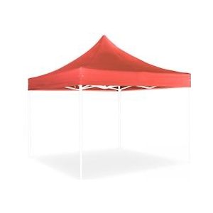 Oviala Business Dak voor vouwtent 3x3 m rood - rood Polyester 102855