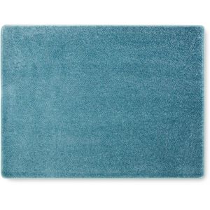 Oviala Business Rechthoekig polypropyleen tapijt 120x160 cm blauw - blauw Polypropyleen, kunststof 107013