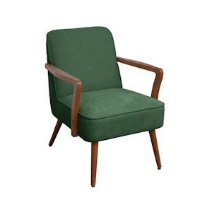 SVITA TUVA lounge stoel accent stoel vintage woonkamer slaapkamer donkergroen - groen Multi-materiaal 97202